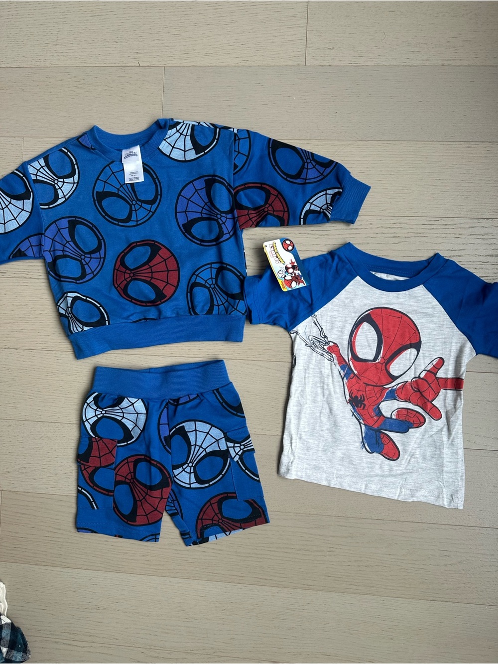 Marvel Kids Three-Piece Spidey Set in Blue and Red